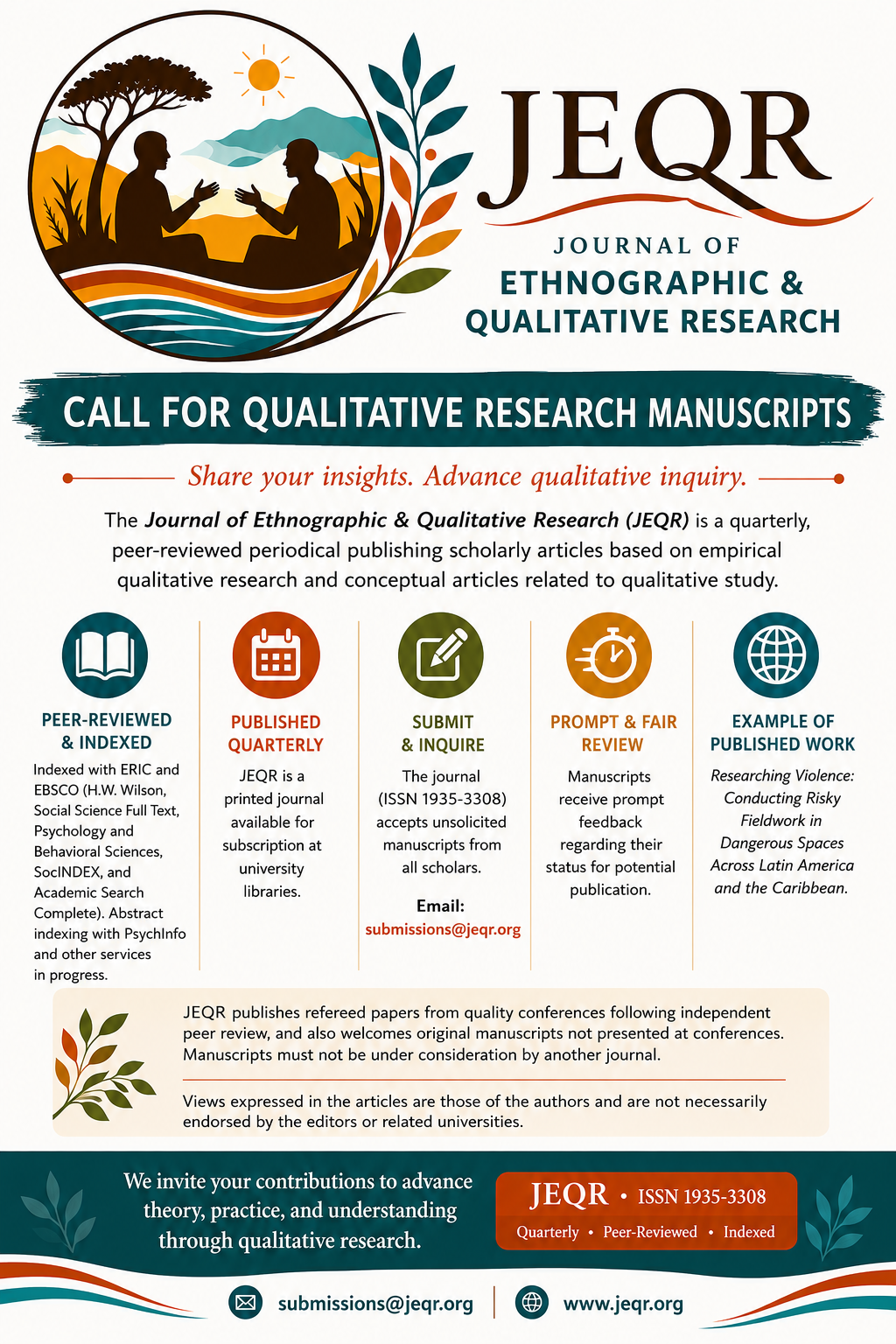 JEQR Call for Papers Summer 2026